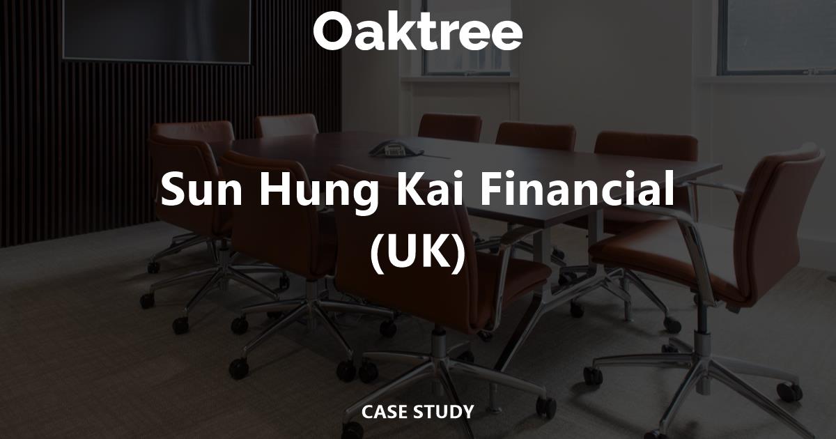 Sun Hung Kai London Office Fit-Out | Oaktree